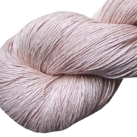 Fil de lin rose fané pour le tricot et le crochet