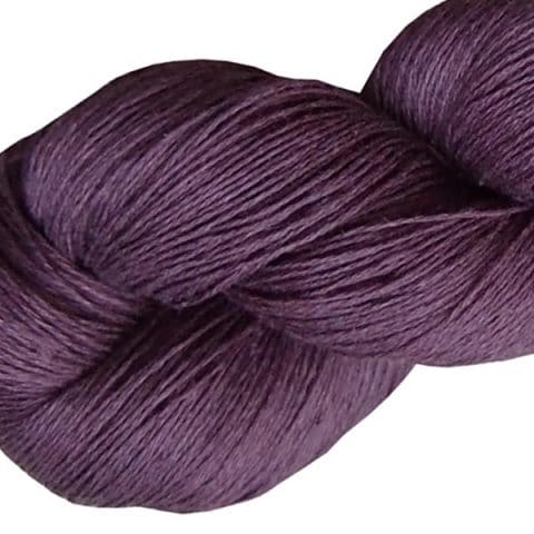 Fil de lin byzantium pour crocheter et tricoter