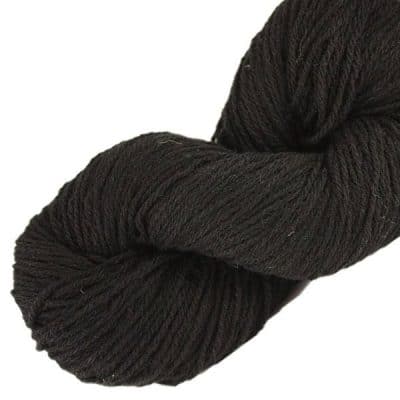 Laine naturelle Française - Noir - Echeveau de pure laine de pays à tricoter