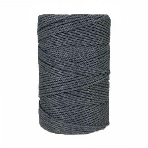 Macramé - corde - ficelle - coton- gris ardoise - 2,5mm