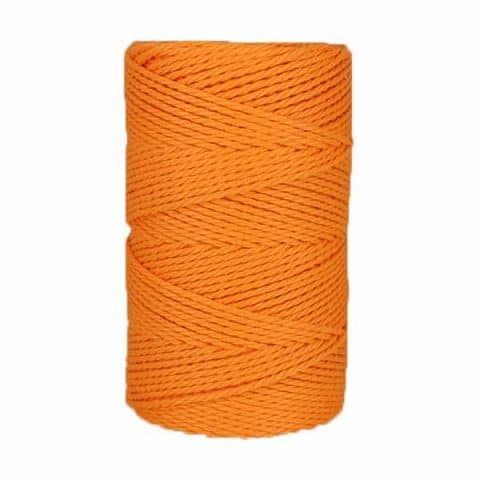 Macramé - corde - ficelle - coton- mandarine - Fil 2,5mm