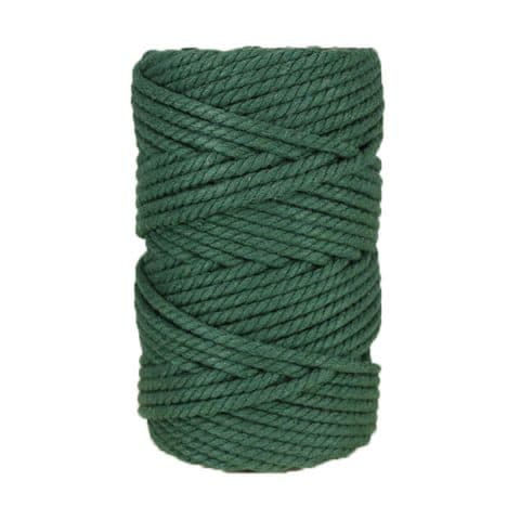 Macramé - corde - ficelle - coton- vert mélèse - Fil 5mm