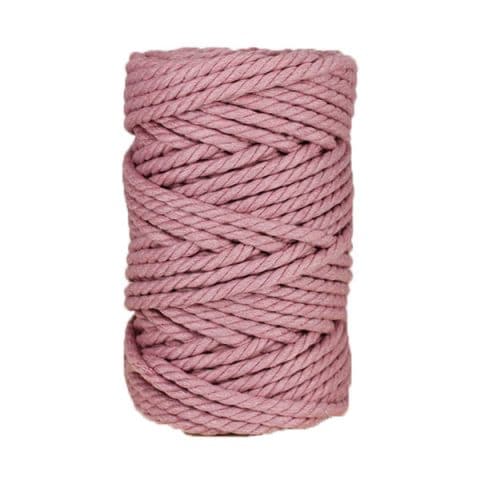 Macramé - corde - ficelle - coton - violet - 7mm