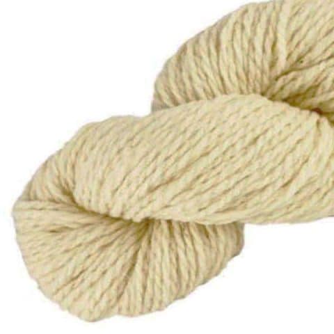 Laine naturelle Française - Blanc d'ivoire - Echeveau de pure laine de pays à tricoter,