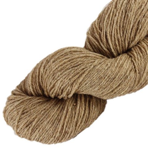 Laine naturelle Française - Café glacé - Echeveau de pure laine de pays à tricoter