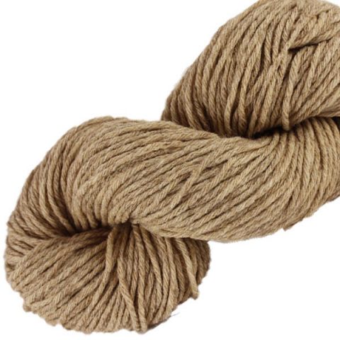 Laine naturelle Française - Café glacé - Echeveau de pure laine de pays à tricoter