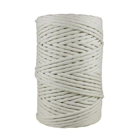 Cordon - corde - coton peigné- fil de 4mm - naturel - blanc cassé - macramé - crochet - tricot - tissage