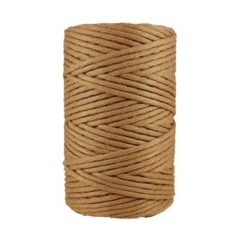 Cordon - corde - coton peigné- fil de 4mm - marron - macramé - crochet - tricot - tissage