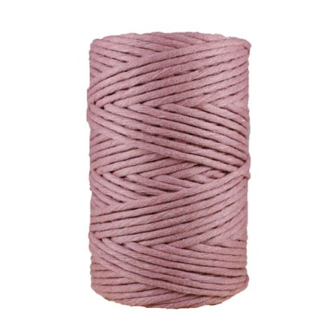 Cordon - corde - coton peigné- fil de 4mm - rose - macramé - crochet - tricot - tissage