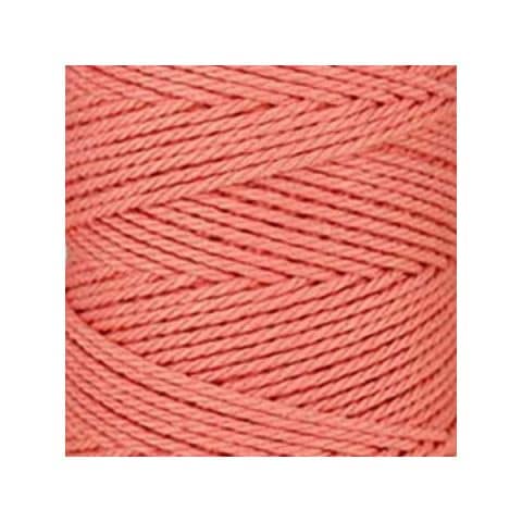 Macramé - corde - ficelle - coton- cordon - fil 2,5mm - rose saumon - vendu au mètre