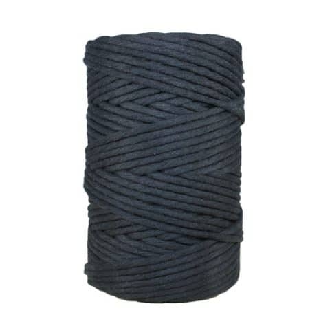 Cordon - corde - coton peigné- fil de 4mm - noir - macramé - crochet - tricot - tissage