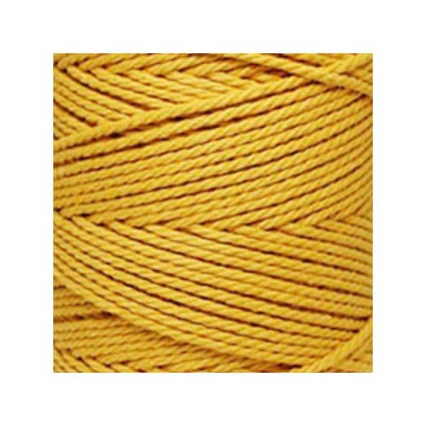 Macramé - corde - ficelle - coton- cordon - fil 2,5mm - jaune bouton d'or -vendu au mètre