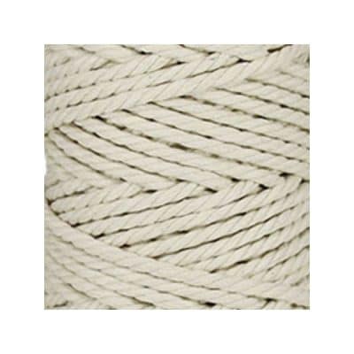 Macramé - corde - ficelle - coton -blanc cassé - cordon - fil 5mm - vendu au mètre
