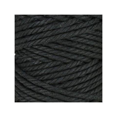 Macramé - corde - ficelle - coton -noir - cordon - fil 5mm - vendu au mètre