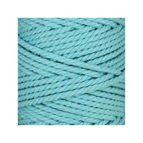 Macramé - corde - ficelle - coton- bleu maya - cordon - fil 5mm - vendu au mètre