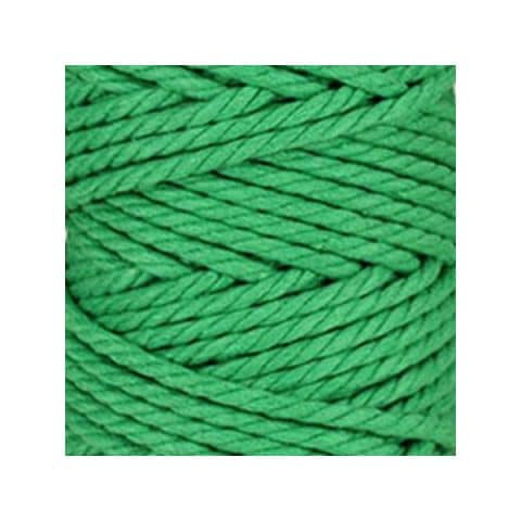 Macramé - corde - ficelle - coton - vert pomme- cordon - fil 5mm - vendu au mètre