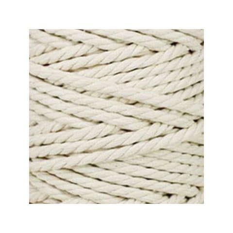 Macramé - corde - ficelle - coton - blanc cassé - cordon - fil 7mm - vendu au mètre
