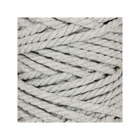 Macramé - corde - ficelle - coton - gris perle - cordon - fil 7mm - vendu au mètre