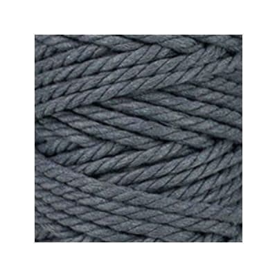 Macramé - corde - ficelle - coton - gris ardoise - cordon - fil 7mm - vendu au mètre