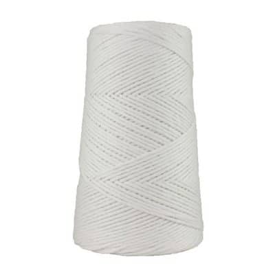 Cordon - corde - coton peigné suprême - fil de 2mm - blanc- macramé - crochet - tricot - tissage