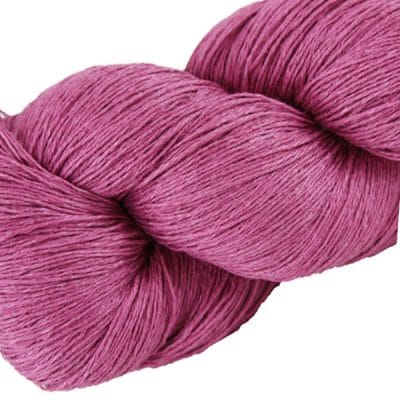 Écheveau fil pur lin, tricot crochet, 100% lin naturel, rose