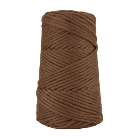 Cordon - corde - coton peigné suprême - fil de 4mm - marron chocolat - macramé - crochet - tricot - tissage