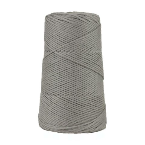 Cordon - corde - coton peigné suprême - fil de 2mm - gris - macramé - crochet - tricot - tissage