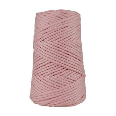 Cordon - corde - coton peigné suprême - fil de 4mm - rose dragée - macramé - crochet - tricot - tissage