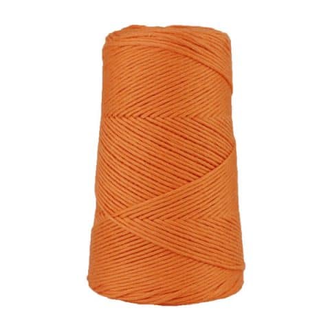Cordon - corde - coton peigné suprême - fil de 2mm - orange - macramé - crochet - tricot - tissage