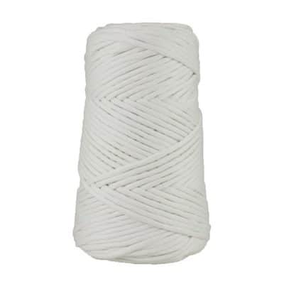 Cordon - corde - coton peigné suprême - fil de 4mm - blanc - macramé - crochet - tricot - tissage