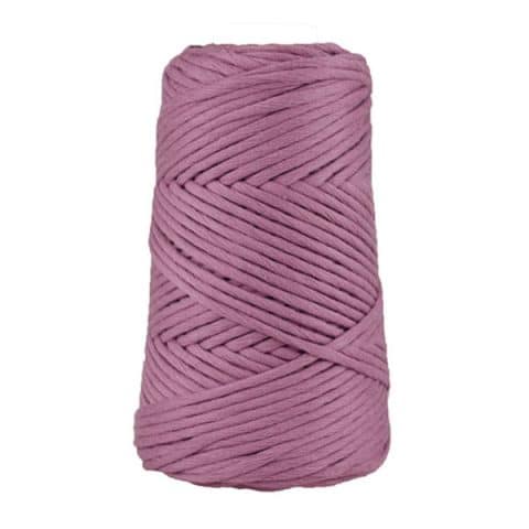 Cordon - corde - coton peigné suprême - fil de 4mm - orchidée - macramé - crochet - tricot - tissage