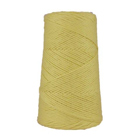 Cordon - corde - coton peigné suprême - fil de 2mm - jaune mimosa - macramé - crochet - tricot - tissage