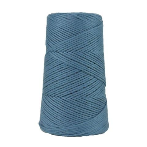 Cordon - corde - coton peigné suprême - fil de 2mm - bleu jean - macramé - crochet - tricot - tissage