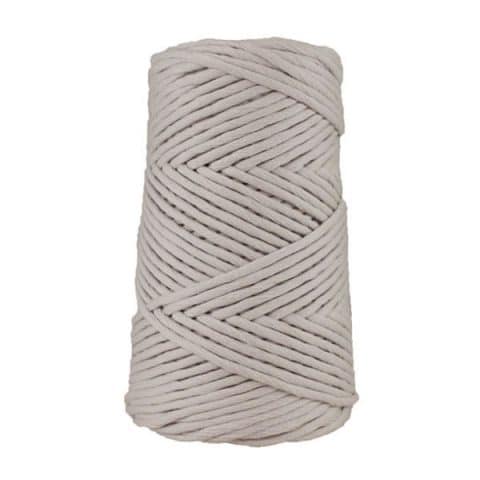 Cordon coton peigné suprême - 4 mm - Gris cendré