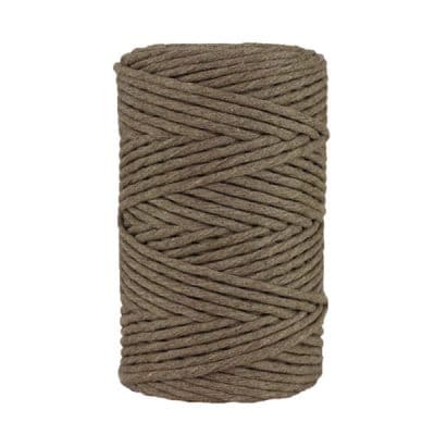 Cordon - corde - coton peigné- fil de 4mm - taupe - macramé - crochet - tricot - tissage