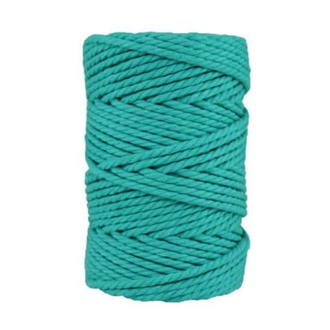 Macramé - corde - ficelle - coton- cordon - fil 5mm - bleu des mers du sud