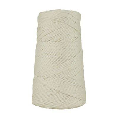 Fil de lin rustique - Blanc - 2 mm - Bobine - Ficelle - Macramé, tricot, crochet