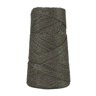 Fil de lin rustique - Gris acier - 2 mm - Bobine - Ficelle - Macramé, tricot, crochet