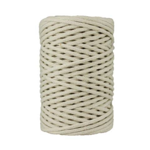Cordon coton tressé 4 mm. Bobine de corde de 500 gr pour macramé, couture, customisation, décoration