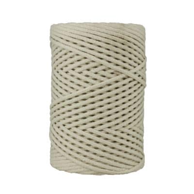 Cordon coton tressé 3 mm. Bobine de corde de 500 gr pour macramé, couture, customisation, décoration