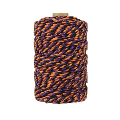 Ficelle Baker Twine - 2mm - Orange violet noir