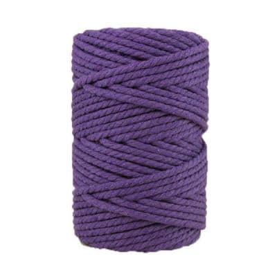 GORGECRAFT Corde en Coton Blanc de 4mm*33m Cordon de Serrage Doux