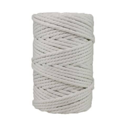 Lot De 4 Cordes En Coton - 100 Mètres Chaque, Diamètre 2 Mm - Couleurs Blanc, Orange, Vert Clair - Idéal Pour Bricolage, Emballage, Décoration