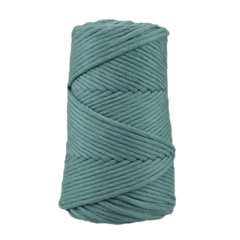 Cordon - corde - coton peigné suprême - fil de 4 mm - Bleu sarcelle - macramé - crochet - tricot - tissage