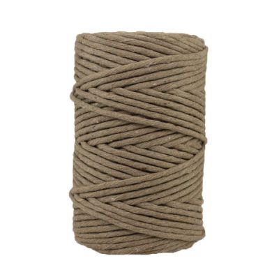 Cordon - corde - coton peigné- fil de 4mm - marron glacé - macramé - crochet - tricot - tissage