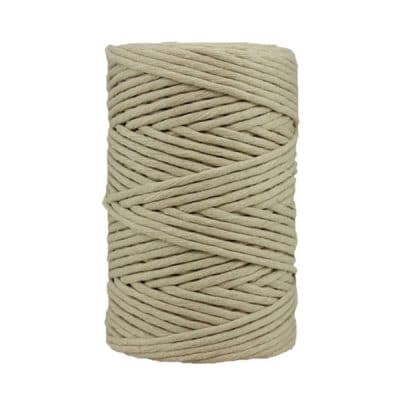 Cordon coton-peigné en bobine - Craie - Macramé - Crochet