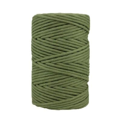 Cordon coton peigné - Vert asperge - Macramé - Crochet