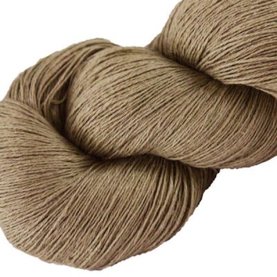 Fil de lin - Taupe - Tricot - Crochet