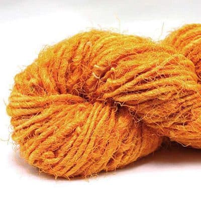 Fil de soie de sari - Mandarine