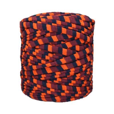 Trapilho-bobine-rayé-orange-bordeaux-noir